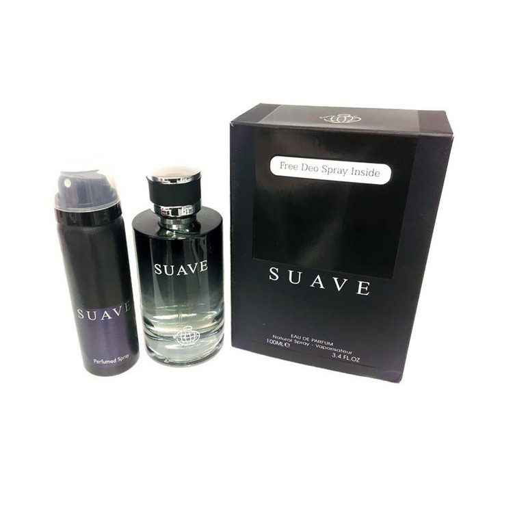 ادو پرفیوم مردانه فراگرنس ورد مدل Suave حجم 100 میلی لیتر به همراه اسپری فراگرنس مدل Suave حجم 75 میلی لیتر